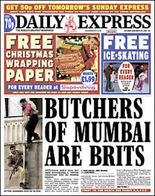 Daily Express, 29 November 2008.jpg