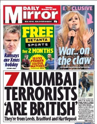 Daily Mirror, 29 November 2008.jpg